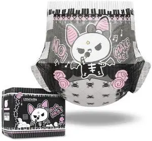 Ultra Absorbent 7000 mL Adult Printed Diaper 10 Pieces - Goth Brat (Large 36"-48") Ultra Absorbent 7000 mL Adult Printed Diaper 10 Pieces - Goth Brat (Large 36"-48")