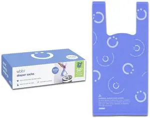 Disposable Diaper Sacks, Lavender Scented, Easy-To-Tie Tabs, Diaper Disposal or Pet Waste Bags, 200 Count Disposable Diaper Sacks, Lavender Scented, Easy-To-Tie Tabs, Diaper Disposal or Pet Waste Bags, 200 Count