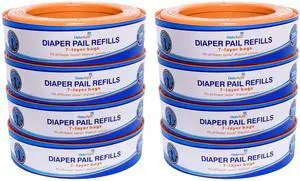 Compatible with Diaper Genie Pails, 8-Pack, 2600 count Compatible with Diaper Genie Pails, 8-Pack, 2600 count