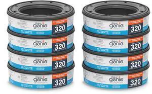 Essentials Round Refill 8-Pack | Holds Up to 2560 Newborn Diapers | Features Unscented Continuous Film | Compatible with Diaper Genie Complete and Expressions Pails,8 Count (Pack of 1) Essentials Round Refill 8-Pack | Holds Up to 2560 Newborn Diapers | Features Unscented Continuous Film | Compatible with Diaper Genie Complete and Expressions Pails,8 Count (Pack of 1)