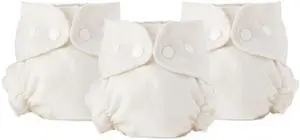 Cloth Diaper Inner - Organic Cotton Fitted Diaper- Soft, Ultra-Absorbant, Trim-Fitting Layer to Pair with Waterproof Outer for Blowout-Proof Diapering - 3-Pack, Size 2 (18-35lbs) Cloth Diaper Inner - Organic Cotton Fitted Diaper- Soft, Ultra-Absorbant, Trim-Fitting Layer to Pair with Waterproof Outer for Blowout-Proof Diapering - 3-Pack, Size 2 (18-35lbs)