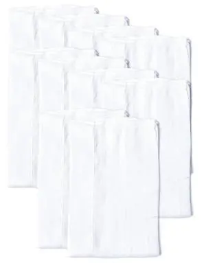 Unisex Baby Boys Girls Birdseye Prefold Cloth Diapers Multipack White 3-Ply 10 Pack Unisex Baby Boys Girls Birdseye Prefold Cloth Diapers Multipack White 3-Ply 10 Pack