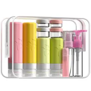 23 Pack Travel Bottles for Toiletries, TSA Approved Silicone Travel Size Toiletries with Toiletry Bag, BPA Free Leak Proof Refillable Travel Essentials for Liquids Shampoo Conditioner Lotion 23 Pack Travel Bottles for Toiletries, TSA Approved Silicone Travel Size Toiletries with Toiletry Bag, BPA Free Leak Proof Refillable Travel Essentials for Liquids Shampoo Conditioner Lotion
