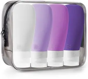 Travel Bottles for Toiletries, TSA Approved 3oz Travel Size Toiletries, Leak Proof Travel Containers for Toiletries, BPA Free Refillable Airplane Essentials for Shampoo Lotion Body Wash Travel Bottles for Toiletries, TSA Approved 3oz Travel Size Toiletries, Leak Proof Travel Containers for Toiletries, BPA Free Refillable Airplane Essentials for Shampoo Lotion Body Wash