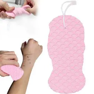 Magic Exfoliating Body Scrubber,3D Super Soft Exfoliating Bath Sponge,Removes Dead Skin from Body-Skin Friendly and Reusable for Adults Children and Pregnant Women(1PCS Pink Magic Exfoliating Body Scrubber,3D Super Soft Exfoliating Bath Sponge,Removes Dead Skin from Body-Skin Friendly and Reusable for Adults Children and Pregnant Women(1PCS Pink