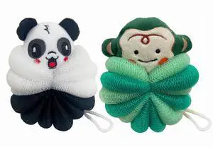 2 Pcs Bath Loofahs for Kids, Soft Child Sponge for Shower Animal Body Scrubber for Kids Sponge for Bathing Cartoon Body Loofah Exfoliating Bathing Scrubber 55g (2 Cartoon A) 2 Pcs Bath Loofahs for Kids, Soft Child Sponge for Shower Animal Body Scrubber for Kids Sponge for Bathing Cartoon Body Loofah Exfoliating Bathing Scrubber 55g (2 Cartoon A)