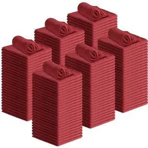 Cotton Shop Rags (Pack of 150) Size 12x14 Inches Cleaning Rags Absorbent Shop Towels and Multipurpose Cleaning Towels for Automobiles, Industries, Garage and Homes (Red) Cotton Shop Rags (Pack of 150) Size 12x14 Inches Cleaning Rags Absorbent Shop Towels and Multipurpose Cleaning Towels for Automobiles, Industries, Garage and Homes (Red)
