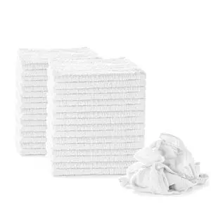 White Terry Rags 2lb Bulk Towel Rag Multipurpose 12x12 Inches 100% Cotton Ring Spun Cleaning Solution for Body Shops, Garages, Restaurants, Home, Bars (24 Pack) White Terry Rags 2lb Bulk Towel Rag Multipurpose 12x12 Inches 100% Cotton Ring Spun Cleaning Solution for Body Shops, Garages, Restaurants, Home, Bars (24 Pack)