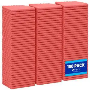 Cleaning Cloths Bulk, 150 Pack Shop Rags Reusable, Multi-Purpose Shop Towels for Cars, Microfiber Cleaning Rags for Automotive, Mechanic, Kitchen, Lint Free Towels 12x12 Inch, Red Cleaning Cloths Bulk, 150 Pack Shop Rags Reusable, Multi-Purpose Shop Towels for Cars, Microfiber Cleaning Rags for Automotive, Mechanic, Kitchen, Lint Free Towels 12x12 Inch, Red