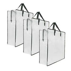 3 Pack Clear Storage Bags with Zipper and Handles, Blanket Bags For Closet Storage, Moving and Packing Supplies for College, Underbed Storage Organizer for Clothes Pillow Bedding Christmas Wreath 3 Pack Clear Storage Bags with Zipper and Handles, Blanket Bags For Closet Storage, Moving and Packing Supplies for College, Underbed Storage Organizer for Clothes Pillow Bedding Christmas Wreath