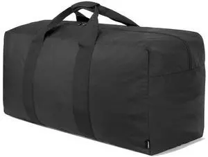 Extra Large Duffle Bag for Travel - 100L Duffel Bag for Men Gear Bag for Storage Foldable Weekender Bag for Overnight Camping - Black Extra Large Duffle Bag for Travel - 100L Duffel Bag for Men Gear Bag for Storage Foldable Weekender Bag for Overnight Camping - Black