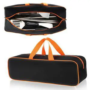 Grill Utensil Storage Bag for Outdoor Grilling, 24 x 8 x 8 in, Black Grill Utensil Storage Bag for Outdoor Grilling, 24 x 8 x 8 in, Black