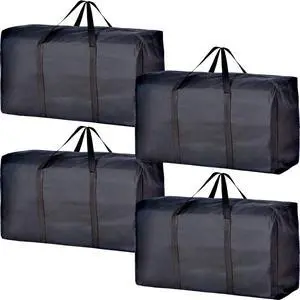 Extra Large Moving Bags with Strong Zippers & Carrying Handles, Storage Bags Storage Totes for Clothes, Moving Supplies, Space Saving, Oversized Storage Bag Organizer for Moving, Traveling (4 Pack) Extra Large Moving Bags with Strong Zippers & Carrying Handles, Storage Bags Storage Totes for Clothes, Moving Supplies, Space Saving, Oversized Storage Bag Organizer for Moving, Traveling (4 Pack)