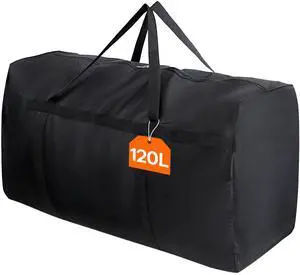 120L Extra Large Storage Duffle Bag for Traveling, Foldable Moving Bags with Zippers and Handles, Heavy Duty Storage Bags Big Totes for Travel, Camping, Storage Bins with Lids for Luggage 120L Extra Large Storage Duffle Bag for Traveling, Foldable Moving Bags with Zippers and Handles, Heavy Duty Storage Bags Big Totes for Travel, Camping, Storage Bins with Lids for Luggage