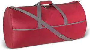 Extra Large Foldable Nylon Duffel Bag for Travel/Storage with Zippered Pockets, 32.4", 150L, 50-LBS Capacity, Red (Previously Amazon Basics) Extra Large Foldable Nylon Duffel Bag for Travel/Storage with Zippered Pockets, 32.4", 150L, 50-LBS Capacity, Red (Previously Amazon Basics)