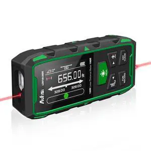Dual Laser Measuring Tool, 656FT Rechargeable Laser Distance Meter 6 Units Ft/in/M, Laser Measurement Tool with LCD Display, Length/Area/Volume/Angle Sensor Dual Laser Measuring Tool, 656FT Rechargeable Laser Distance Meter 6 Units Ft/in/M, Laser Measurement Tool with LCD Display, Length/Area/Volume/Angle Sensor