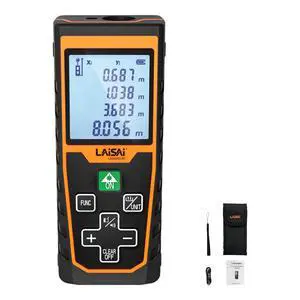 Laser Measuring Tool, 262Ft Rechargeable Laser Distance Measure Rangefinder, with Large LCD Display, 10 Data Storage, Backlit Display, Area and Volume, M/in/Ft (Laser: Class 2, <1 mW) Laser Measuring Tool, 262Ft Rechargeable Laser Distance Measure Rangefinder, with Large LCD Display, 10 Data Storage, Backlit Display, Area and Volume, M/in/Ft (Laser: Class 2, <1 mW)