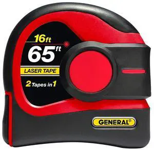 LTM2X Laser Tape Measure 2-in-1, 65 Ft Laser Measure and 16 Ft Tape Measure with Large, Easy Read Backlit Digital Display, Red (LTM2X-RD-Q) LTM2X Laser Tape Measure 2-in-1, 65 Ft Laser Measure and 16 Ft Tape Measure with Large, Easy Read Backlit Digital Display, Red (LTM2X-RD-Q)