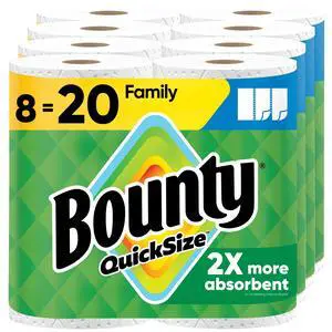Quick Size Paper Towels, White, 8 Family Rolls Quick Size Paper Towels, White, 8 Family Rolls