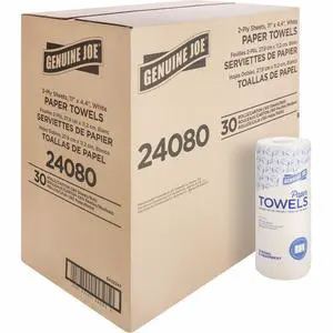 GJO24080 2-Ply Household Roll Paper Towels (Pack of 30) - WHITE GJO24080 2-Ply Household Roll Paper Towels (Pack of 30) - WHITE