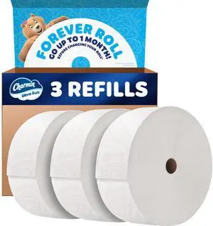 Toilet Paper Ultra Soft, 3 Forever Rolls Refill Rolls, 2-ply Bath Tissue, 3 Rolls Toilet Paper Ultra Soft, 3 Forever Rolls Refill Rolls, 2-ply Bath Tissue, 3 Rolls