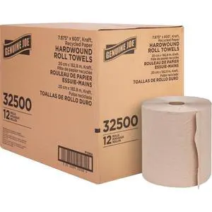 Hardwound Roll Towels, Kraft, 7.9" x 600', 12 Count Hardwound Roll Towels, Kraft, 7.9" x 600', 12 Count