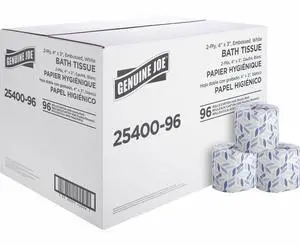 Standard Bath Tissue, 3" x 4", 2-Ply, 400 Sheets/Roll, 96 Count Standard Bath Tissue, 3" x 4", 2-Ply, 400 Sheets/Roll, 96 Count