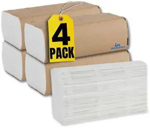 Multifold Paper Towels, Paper Hand Towels for Bathroom, Folded Paper Towels, 1-Ply, 9" x 9.45", 250 Towels/Pack, 4 Pack Multifold Paper Towels, Paper Hand Towels for Bathroom, Folded Paper Towels, 1-Ply, 9" x 9.45", 250 Towels/Pack, 4 Pack