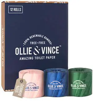 Bamboo Toilet Paper | Sustainable, Eco-Friendly, Plastic-Free & Tree-Free, Organic | 12 Rolls, 3-Ply, Soft, Strong & Septic Safe, Unscented | Premium Bathroom Tissue Bamboo Toilet Paper | Sustainable, Eco-Friendly, Plastic-Free & Tree-Free, Organic | 12 Rolls, 3-Ply, Soft, Strong & Septic Safe, Unscented | Premium Bathroom Tissue
