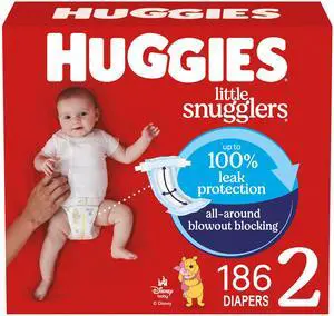 Size 2 Diapers, Little Snugglers Baby Diapers, Size 2 (12-18 lbs), 186 Count (3 Packs of 62), Packaging May Vary Size 2 Diapers, Little Snugglers Baby Diapers, Size 2 (12-18 lbs), 186 Count (3 Packs of 62), Packaging May Vary