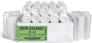 10 Gallon Trash Bags - (COMMERCIAL 1000 PACK) - Source Reduction Series Value High Density 6 MICRON gauge - Intended for Home, Office, Bathroom, Paper, Styrofoam 10 Gallon Trash Bags - (COMMERCIAL 1000 PACK) - Source Reduction Series Value High Density 6 MICRON gauge - Intended for Home, Office, Bathroom, Paper, Styrofoam
