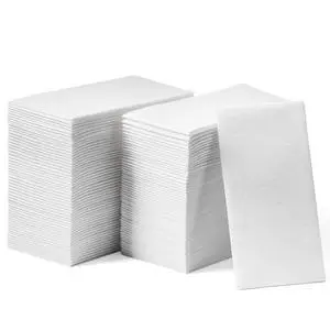 100-Pack Disposable Guest Towel Paper Napkin - 12" x 17" Disposable Cloth-Like Guest Towels - Soft And Absorbent Tissue Paper For Bathroom, Kitchen Or Event 100-Pack Disposable Guest Towel Paper Napkin - 12" x 17" Disposable Cloth-Like Guest Towels - Soft And Absorbent Tissue Paper For Bathroom, Kitchen Or Event