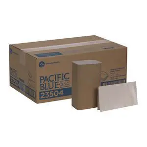 Pacific Blue Basic S-Fold Recycled Paper Towels by GP PRO (Georgia-Pacific), Brown, 23504, 250 Towels Per Pack, 16 Packs Per Case (4000 Total), 9.20" x 10.20 Pacific Blue Basic S-Fold Recycled Paper Towels by GP PRO (Georgia-Pacific), Brown, 23504, 250 Towels Per Pack, 16 Packs Per Case (4000 Total), 9.20" x 10.20
