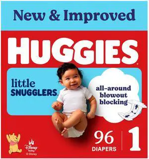 Size 1 Diapers, Little Snugglers Baby Diapers, Size 1 (8-14 lbs), 96 Count, Packaging May Vary Size 1 Diapers, Little Snugglers Baby Diapers, Size 1 (8-14 lbs), 96 Count, Packaging May Vary