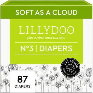 Disposable Baby Diapers, Size 3 (13+ lbs), 87 Count, Absorbent Leak Protection, Ultra Soft, Sensitive Skin, Hypoallergenic, Fragrance-Free, Dermatologist Tested Disposable Baby Diapers, Size 3 (13+ lbs), 87 Count, Absorbent Leak Protection, Ultra Soft, Sensitive Skin, Hypoallergenic, Fragrance-Free, Dermatologist Tested