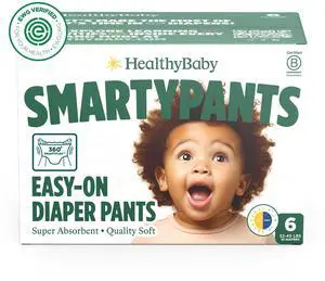 Non-Toxic Training Pants Toddler Diapers - Size 6, 32 Count Non-Toxic Training Pants Toddler Diapers - Size 6, 32 Count
