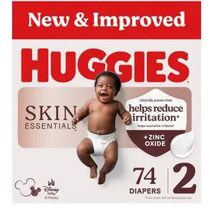 Size 2 Diapers, Skin Essentials Baby Diapers, Size 2 (12-18 lbs), 74 Count, Packaging May Vary Size 2 Diapers, Skin Essentials Baby Diapers, Size 2 (12-18 lbs), 74 Count, Packaging May Vary