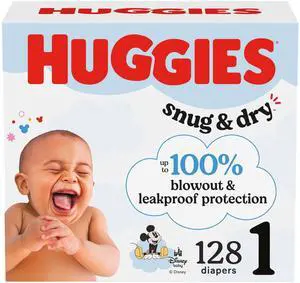 Size 1 Diapers, Snug & Dry Newborn Diapers, Size 1 (8-14 lbs), 128 Count, Packaging May Vary Size 1 Diapers, Snug & Dry Newborn Diapers, Size 1 (8-14 lbs), 128 Count, Packaging May Vary