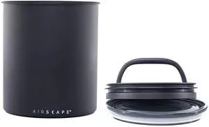 Planetary Design Kilo Coffee Storage Canister - US Patented Inner Plunger Lid Removes Excess Oxygen - DON'T buy airtight, BUY AIR-LESS - Holds 2.2 lbs Coffee Beans - (Matte Black) Planetary Design Kilo Coffee Storage Canister - US Patented Inner Plunger Lid Removes Excess Oxygen - DON'T buy airtight, BUY AIR-LESS - Holds 2.2 lbs Coffee Beans - (Matte Black)