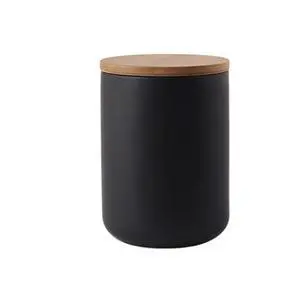 Food Storage Jar Strong Ceramic Storage Canisters with Airtight Seal Bamboo Lid Modern Design Seal Damp-Proof Kitchen Jar for Coffee, Tea, Spice and More (Black(M: 27oz/800ml)) Food Storage Jar Strong Ceramic Storage Canisters with Airtight Seal Bamboo Lid Modern Design Seal Damp-Proof Kitchen Jar for Coffee, Tea, Spice and More (Black(M: 27oz/800ml))