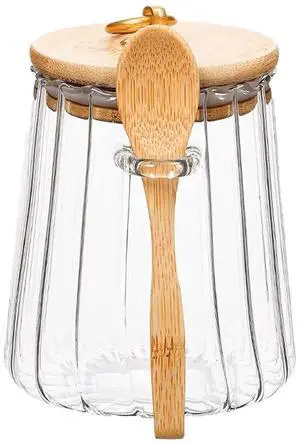 Sugar Bowls Sugar Container 25.36 FL OZ Glass Coffee Canister Airtight Food Storage Jar with Lid and Spoon Candy Jar Coffee Bar Accessories Storage Beans Powder (Conical) Sugar Bowls Sugar Container 25.36 FL OZ Glass Coffee Canister Airtight Food Storage Jar with Lid and Spoon Candy Jar Coffee Bar Accessories Storage Beans Powder (Conical)