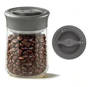 Airtight Coffee Bean Storage Container with Silicone Ring, Twist Seal Glass Storage Jars with lids, 500ml/17oz Wide Mouth Food Jars & Canisters for Coffee Grounds, Creamer, Candy, Flour Sugar Airtight Coffee Bean Storage Container with Silicone Ring, Twist Seal Glass Storage Jars with lids, 500ml/17oz Wide Mouth Food Jars & Canisters for Coffee Grounds, Creamer, Candy, Flour Sugar