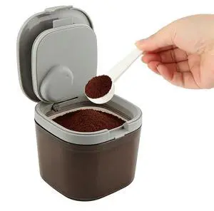 Airtight Coffee Canister, Coffee and Dry Food Storage Container with Scoop, Stackable Kitchen Food Storage Jar for Flour, Sugar and Tea(800 ml) Airtight Coffee Canister, Coffee and Dry Food Storage Container with Scoop, Stackable Kitchen Food Storage Jar for Flour, Sugar and Tea(800 ml)