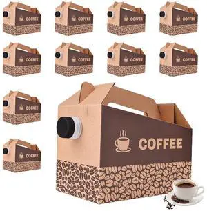 10 Pack 96 oz Disposable Coffee Dispensers, Coffee Box with Handle, easy to carry,suitable for storing hot and cold drinks, coffee boxes for catering, suitable for catering services, offices. 10 Pack 96 oz Disposable Coffee Dispensers, Coffee Box with Handle, easy to carry,suitable for storing hot and cold drinks, coffee boxes for catering, suitable for catering services, offices.