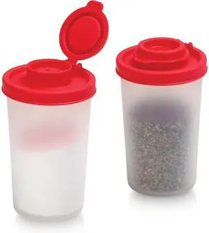 Salt and Pepper Shakers Moisture Proof Set of 2 Large Salt Shaker to go Camping Picnic Outdoors Kitchen Lunch Boxes Travel Spice Set Clear with Red Covers Lids Plastic Airtight Dispenser Salt and Pepper Shakers Moisture Proof Set of 2 Large Salt Shaker to go Camping Picnic Outdoors Kitchen Lunch Boxes Travel Spice Set Clear with Red Covers Lids Plastic Airtight Dispenser