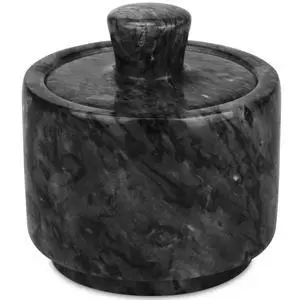 Marble Salt Cellar with Lid, Salt and Pepper Bowls Box Container, Salt Jar with Lid for Kitchen and Bathroom(Black) Marble Salt Cellar with Lid, Salt and Pepper Bowls Box Container, Salt Jar with Lid for Kitchen and Bathroom(Black)