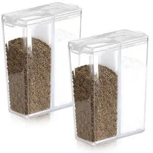 2 Pcs Mini Travel Salt and Pepper Shakers, Dishwasher Safe Portable and Refillable Spice Shaker with Lids for Outdoor Camping Cooking 2 Pcs Mini Travel Salt and Pepper Shakers, Dishwasher Safe Portable and Refillable Spice Shaker with Lids for Outdoor Camping Cooking