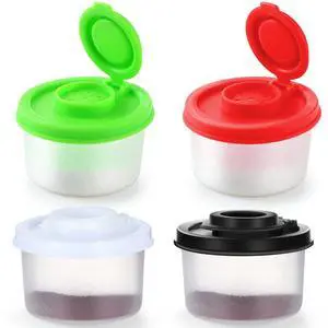 4 Pcs Salt and Pepper Shakers Set, Mini Salt Shaker with Lid Damp Proof Plastic Pepper Caster Clear Spice Containers for Travel Camping Picnic Lunch Dining Kitchen 4 Pcs Salt and Pepper Shakers Set, Mini Salt Shaker with Lid Damp Proof Plastic Pepper Caster Clear Spice Containers for Travel Camping Picnic Lunch Dining Kitchen