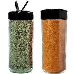 16oz Glass Spice Shakers with Lids Set of 2 Large Seasoning Containers with Shaker Tops for Kitchen, Pantry & Herb Storage 16oz Glass Spice Shakers with Lids Set of 2 Large Seasoning Containers with Shaker Tops for Kitchen, Pantry & Herb Storage