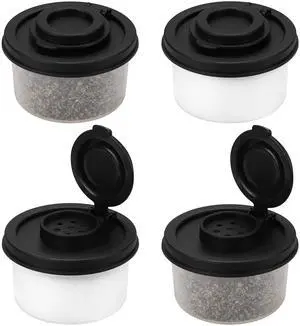 4pcs Salt and Pepper Shakers, Mini Salt Shaker to go Moisture Proof Salt Pepper Shakers Spice Container Dispenser for Camping Picnic Lunch Boxes Travel Kitchen 4pcs Salt and Pepper Shakers, Mini Salt Shaker to go Moisture Proof Salt Pepper Shakers Spice Container Dispenser for Camping Picnic Lunch Boxes Travel Kitchen
